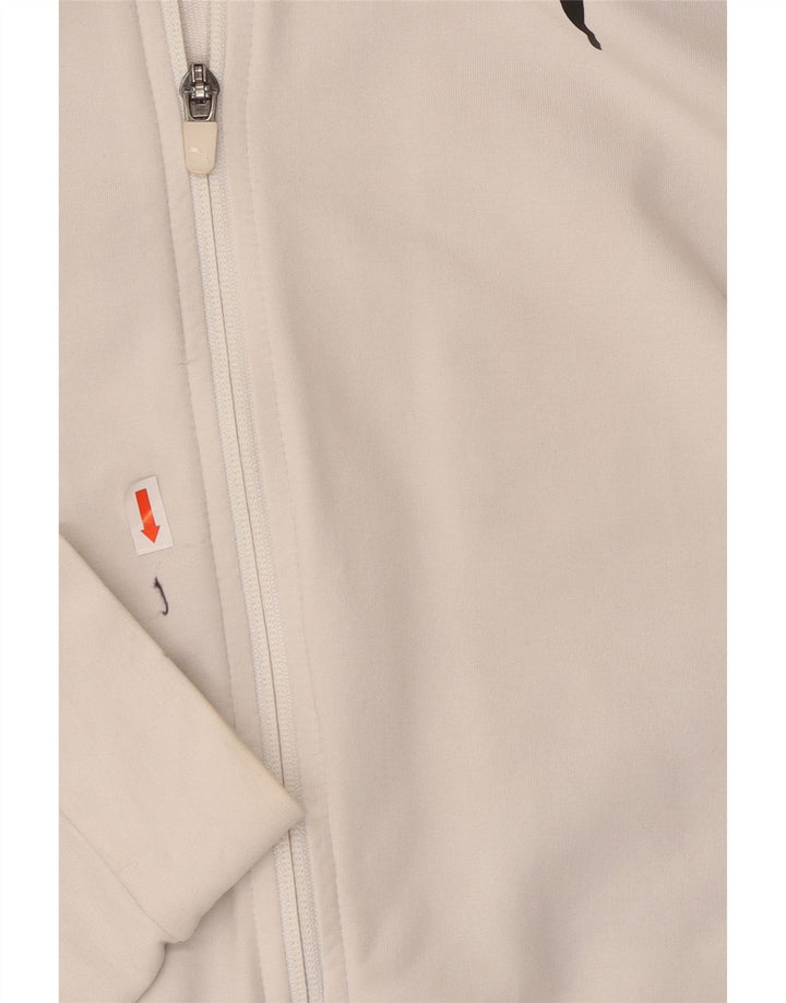 Felpa con cappuccio e zip grafica da donna PUMA UK 10 Small White Colourblock