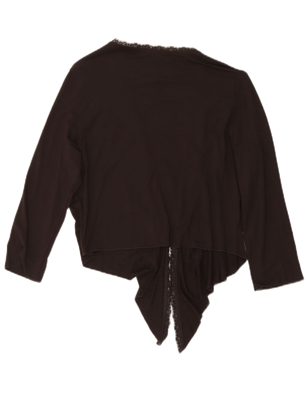 PHASE EIGHT Top cardigan corto da donna con maniche a 3/4 UK 14 Marrone medio