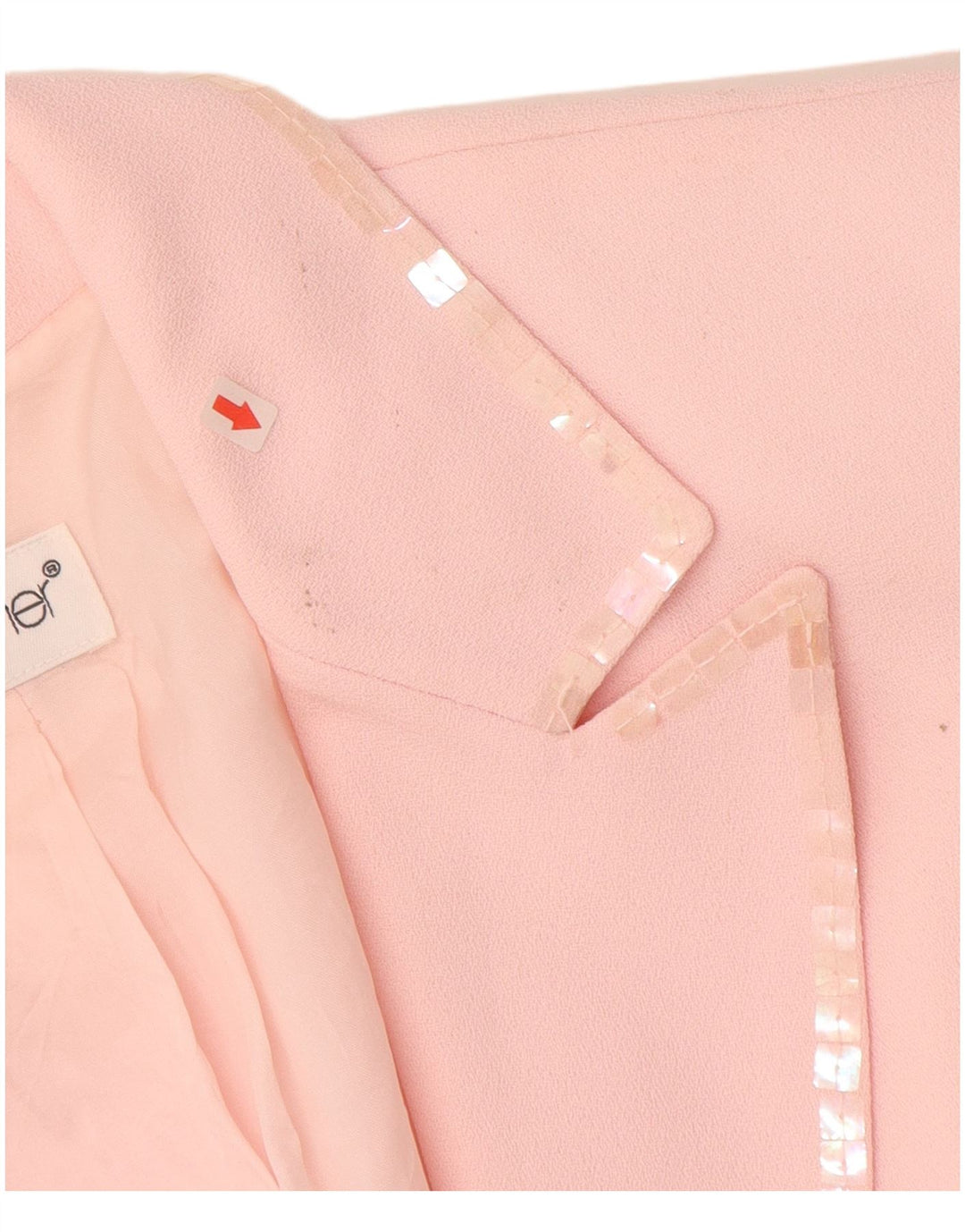TOGETHER Giacca blazer da donna a 1 bottone UK 12 Poliestere rosa medio