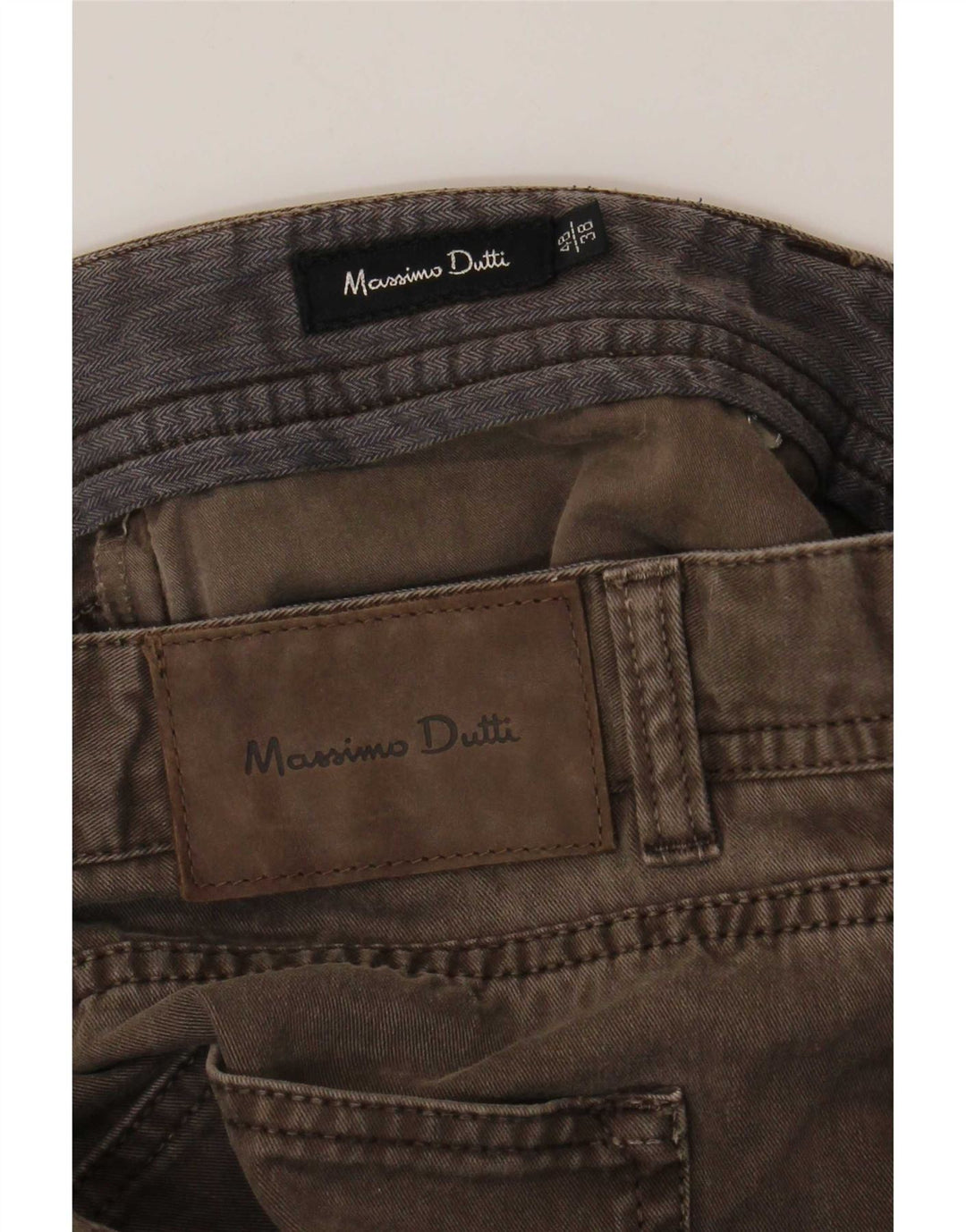 Jeans dritti da uomo Massimo Dutti EU 48 XL W38 L29 Marrone