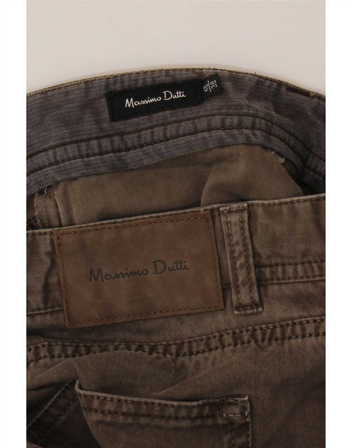 Jeans dritti da uomo Massimo Dutti EU 48 XL W38 L29 Marrone