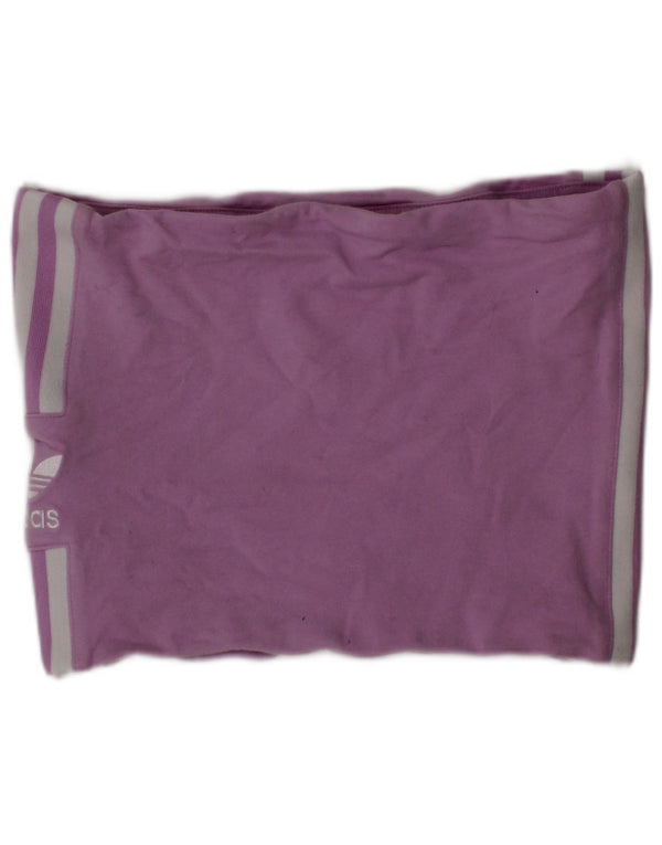 Top corto da donna Adidas UK 4 XS rosa cotone sportivo