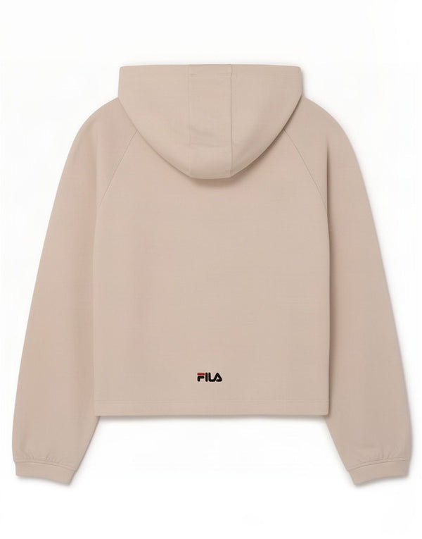 Felpa con cappuccio grafica per ragazze Fila 13-14 anni in cotone bianco