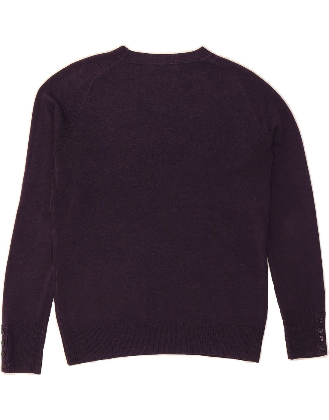 MARKS & SPENCER Womens Boat Neck Jumper Sweater UK 14 Medium Purple Vintage Marks & Spencer and Second-Hand Marks & Spencer from Messina Hembry 