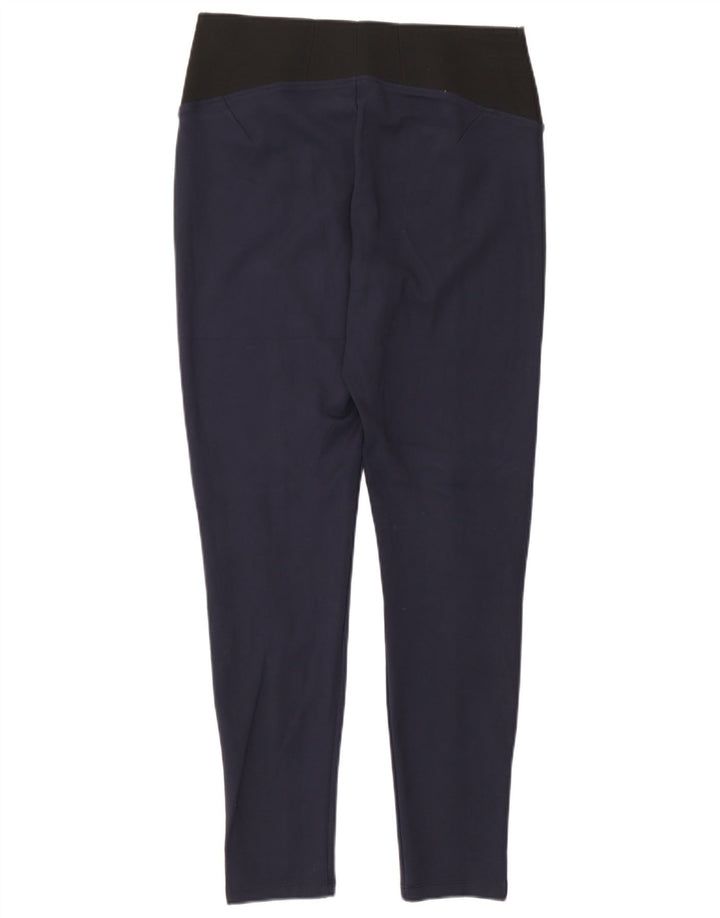 Leggings vestibilità regolare da donna Marks & Spencer UK 12 viscosa media blu navy