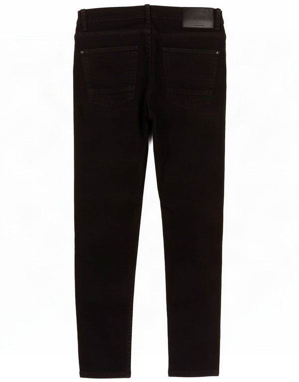 Zara Jeans slim cropped da uomo EU 40 Medio W31 L25 Nero Cotone