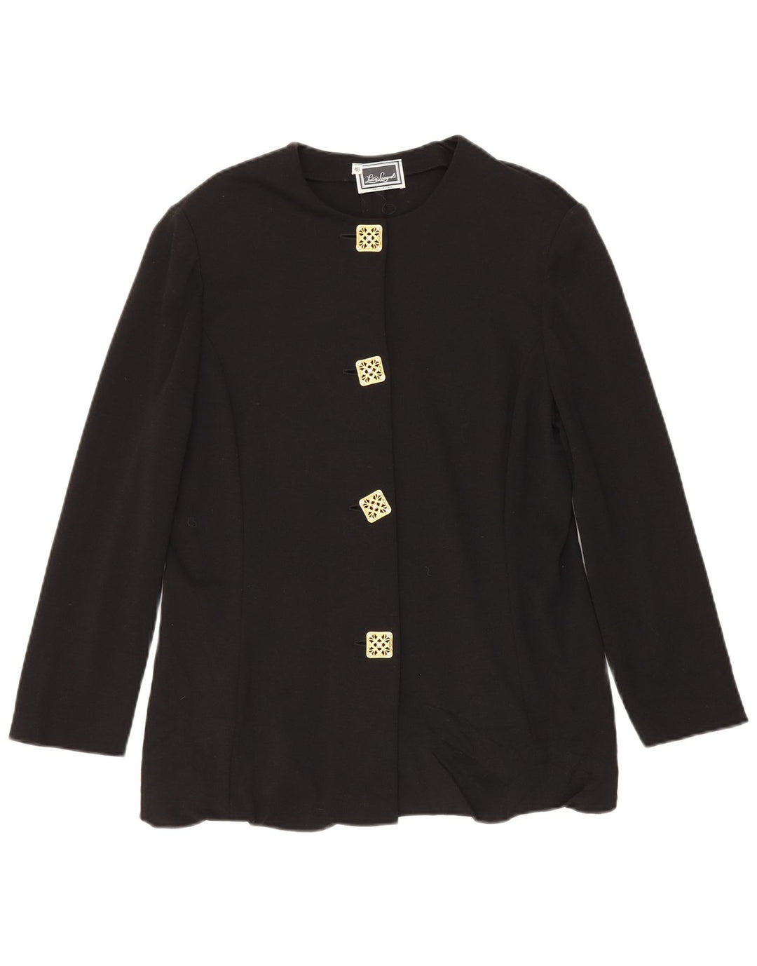 Giacca Blazer a 4 Bottoni da Donna Luisa Spagnoli IT 48 XL Acetato Nero