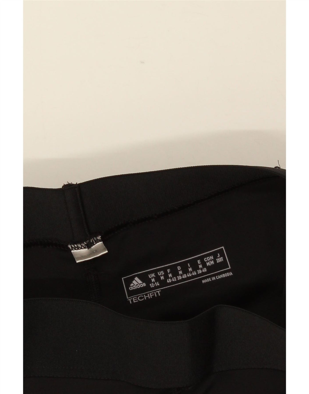 Leggings Capri grafici da donna ADIDAS UK 12/14 medio nero
