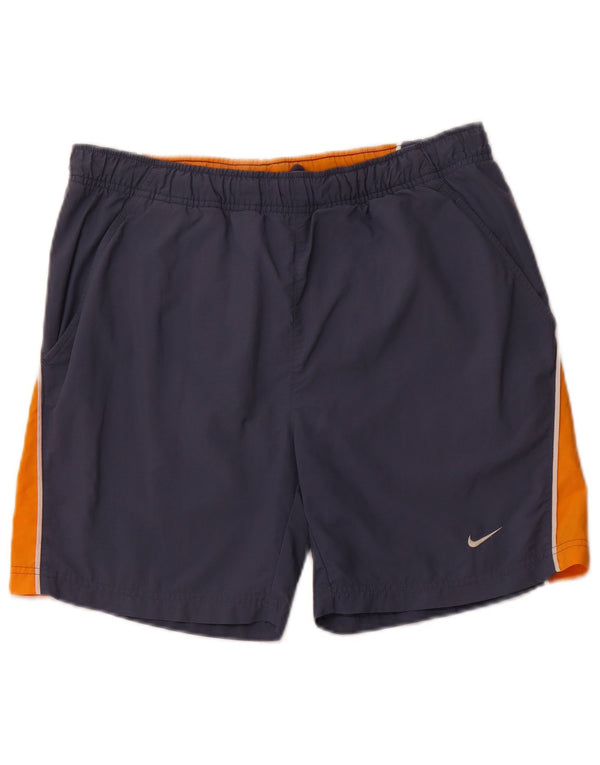 Pantaloncini sportivi da uomo NIKE piccoli blu navy color block