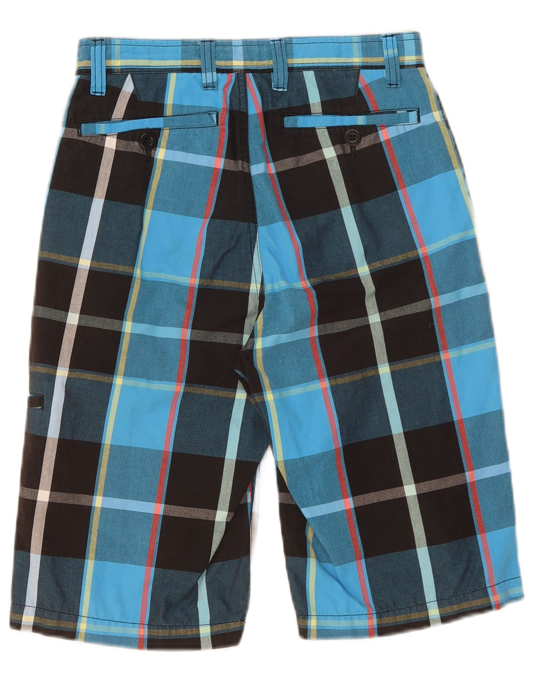 Pantaloncini cargo da uomo Vans piccoli W28 in cotone a quadri blu