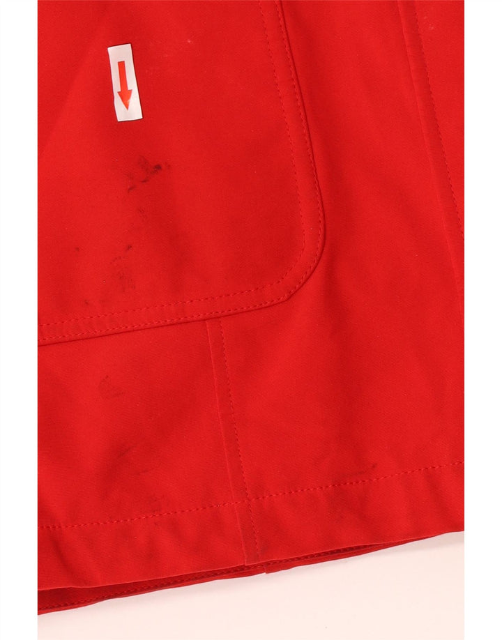 Giacca Parka con cappuccio da donna Calvin Klein UK 10 Small Rosso Poliestere