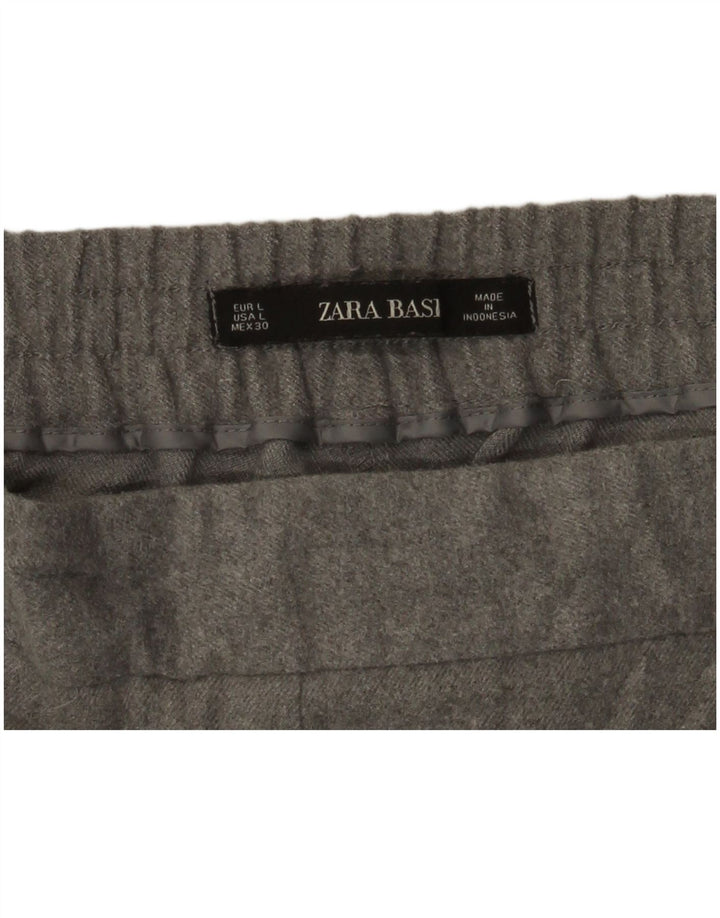 Pantaloni cropped Zara da donna grandi W30 L25 grigi
