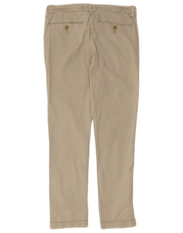 Pantaloni chino slim da donna Calvin Klein W27 L27 in cotone beige