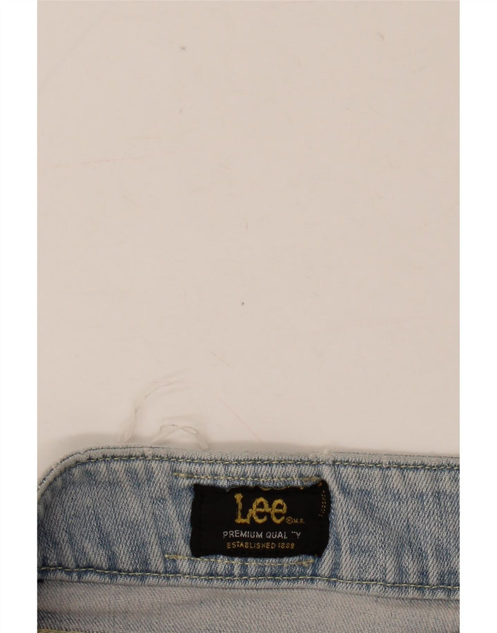 Pantaloncini di jeans da donna Lee W32 grandi blu