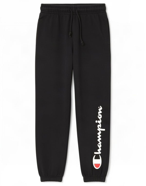Pantaloni da tuta con grafica da uomo Champion Joggers piccoli in cotone nero