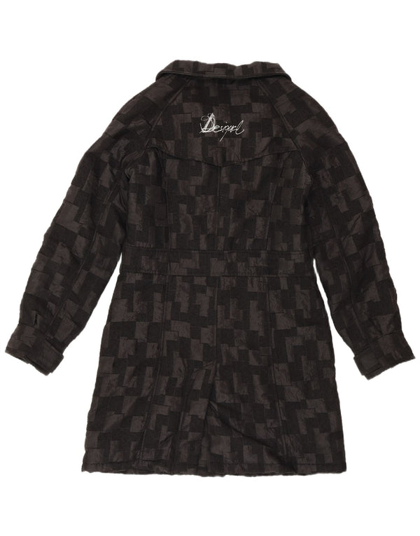 Cappotto antivento da donna Desigual EU 40 medio nero geometrico