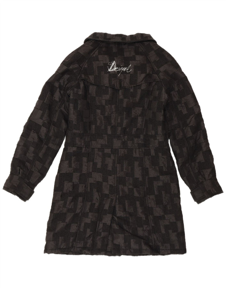 Cappotto antivento da donna Desigual EU 40 medio nero geometrico