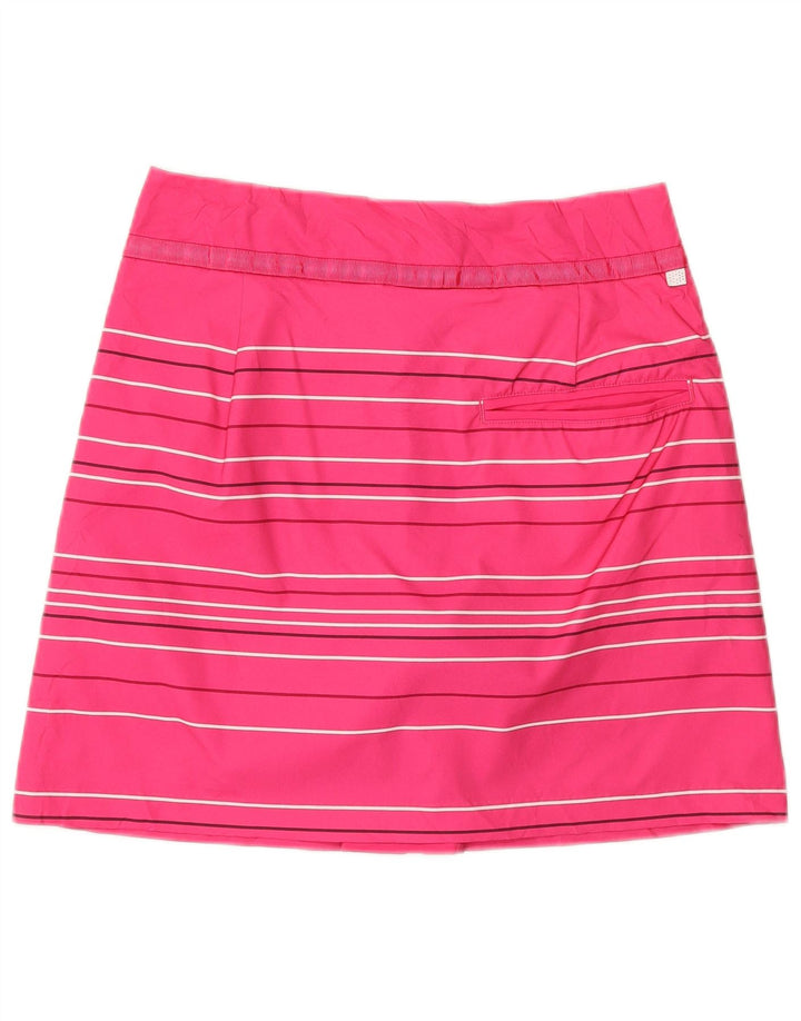 Puma Womens Skort UK 12 Medium Pink Striped Poliestere Sports
