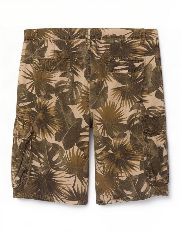 Pantaloncini cargo da uomo Zara EU 44 Large W34 cotone floreale verde