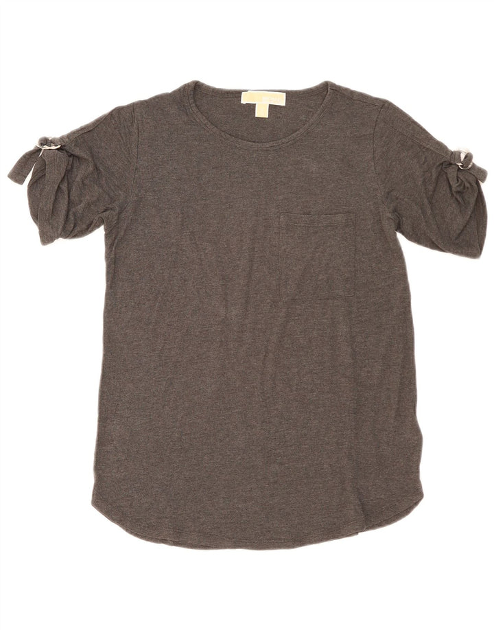 T-shirt da donna Michael Kors Top UK 10 Small in viscosa grigia