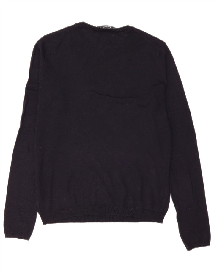 Maglione maglione girocollo da donna Zara UK 10 piccolo nero
