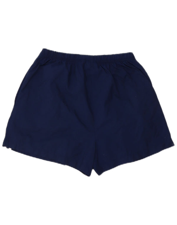 Pantaloncini sportivi da uomo Adidas medi in poliestere blu navy