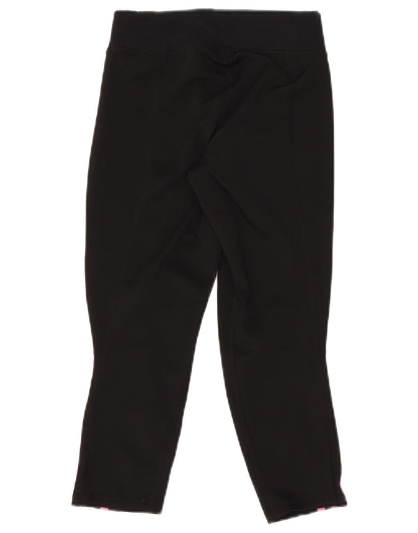Leggings Capri da donna ADIDAS UK 4/6 XS poliestere nero