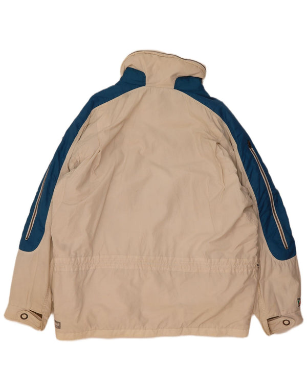 Giacca da sci oversize con cappuccio da uomo Colmar IT 50 Medium Off White Colourblock