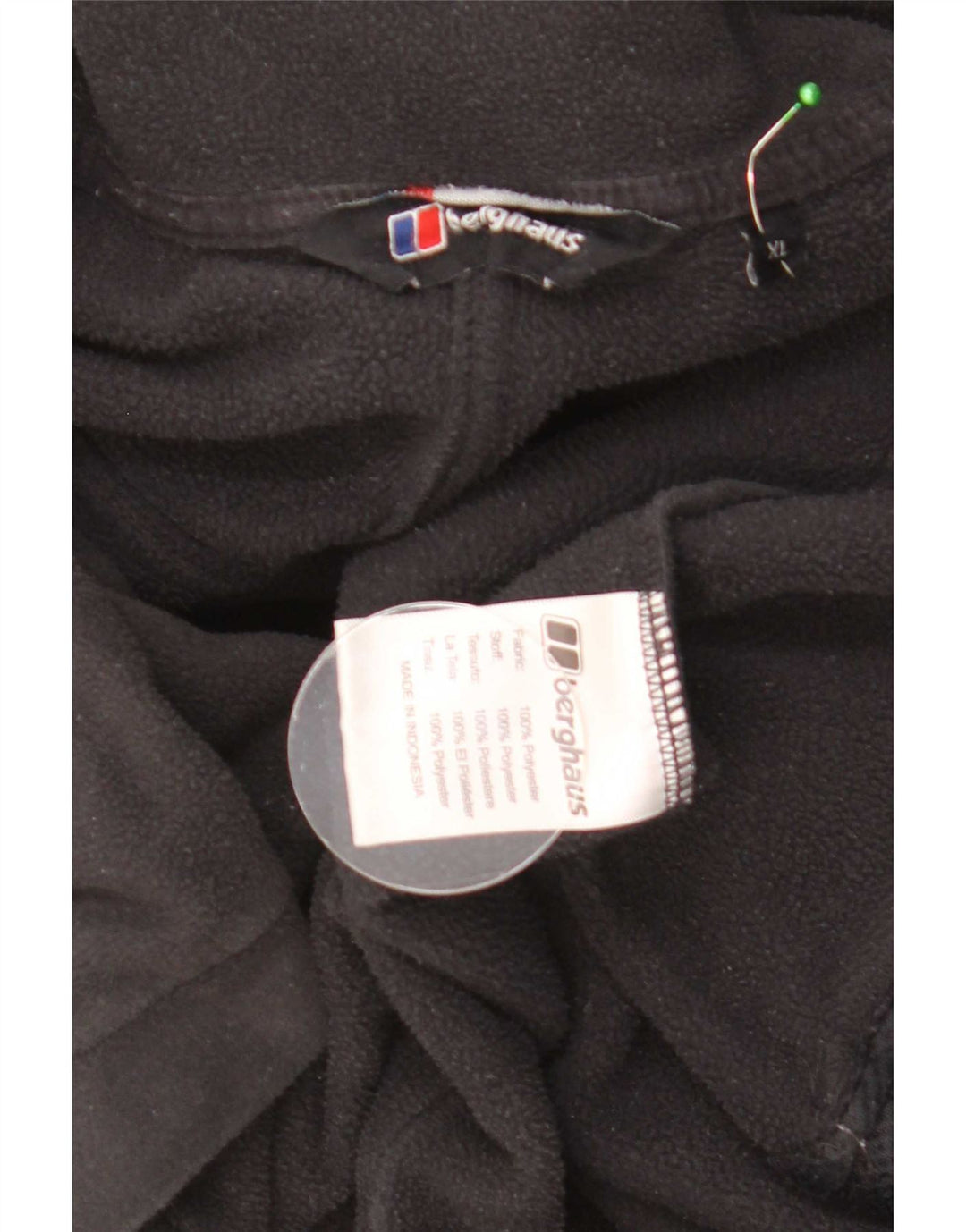 Giacca in pile foderata da uomo Berghaus UK 42 XL poliestere nero