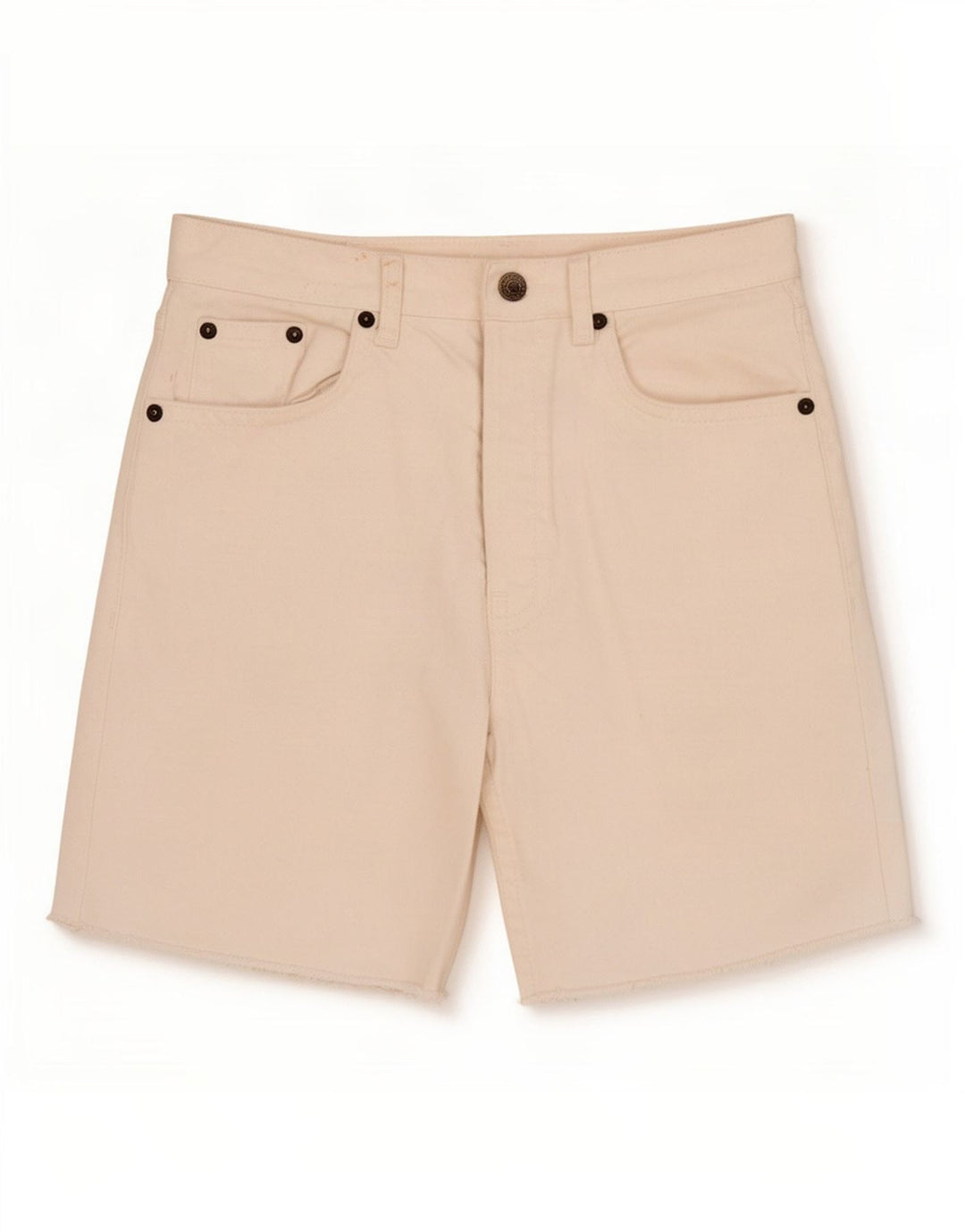 Pantaloncini di jeans da donna Topshop W28 poliestere bianco medio