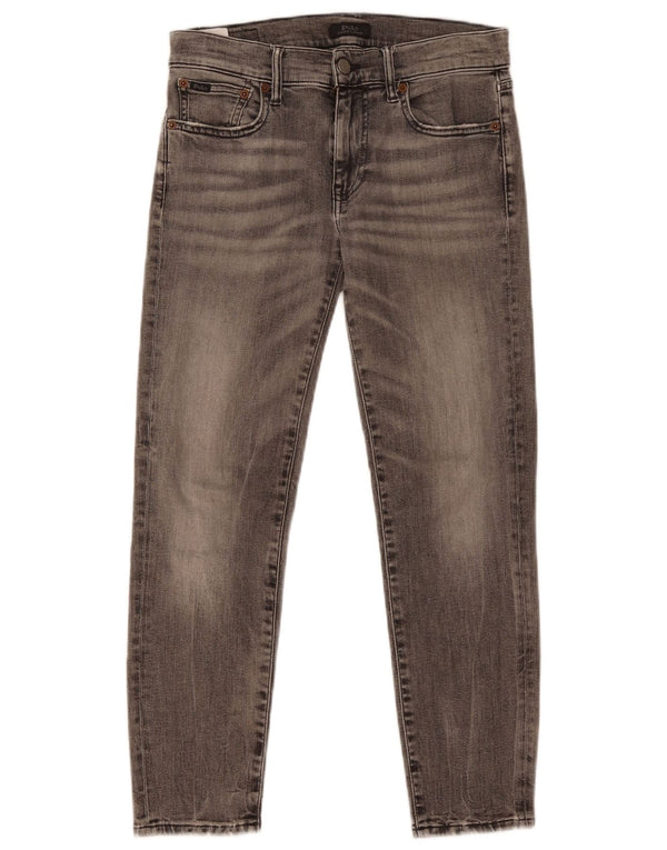 Jeans corti da donna Polo Ralph Lauren W27 L25 cotone grigio
