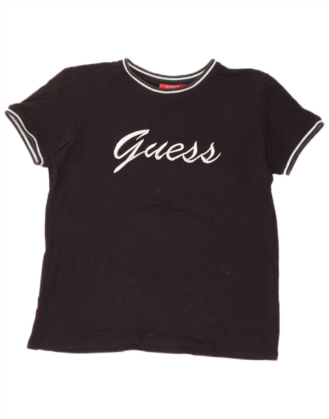 T-shirt grafica oversize da donna GUESS UK 6 XS Nera
