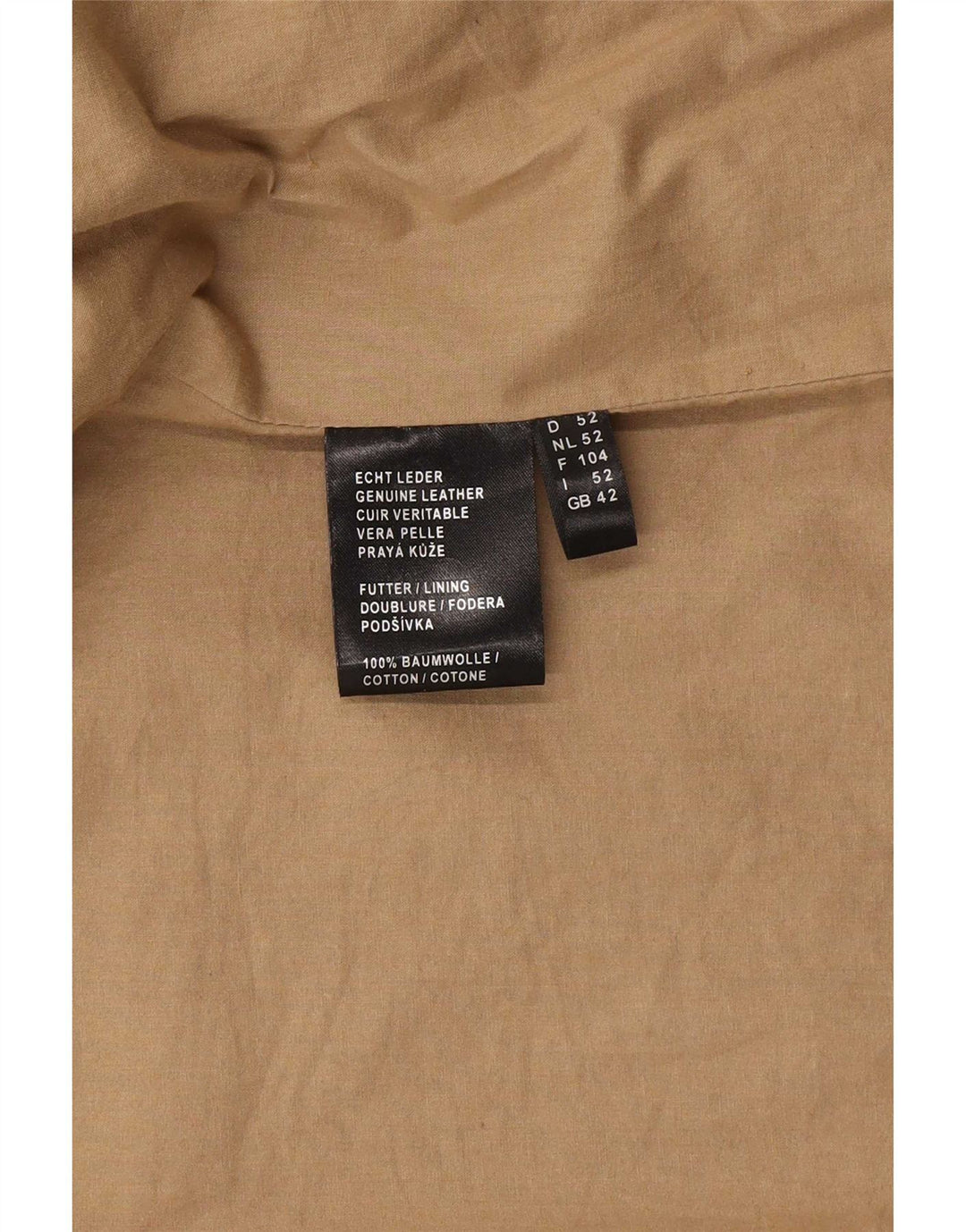 David Moore Giacca in pelle da uomo UK 42 XL Marrone Classic