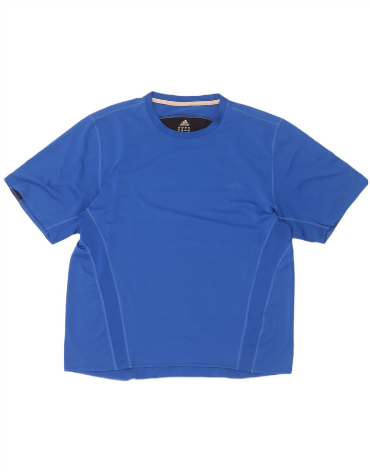 Maglietta Adidas da uomo Top 2XL Blu Colourblock