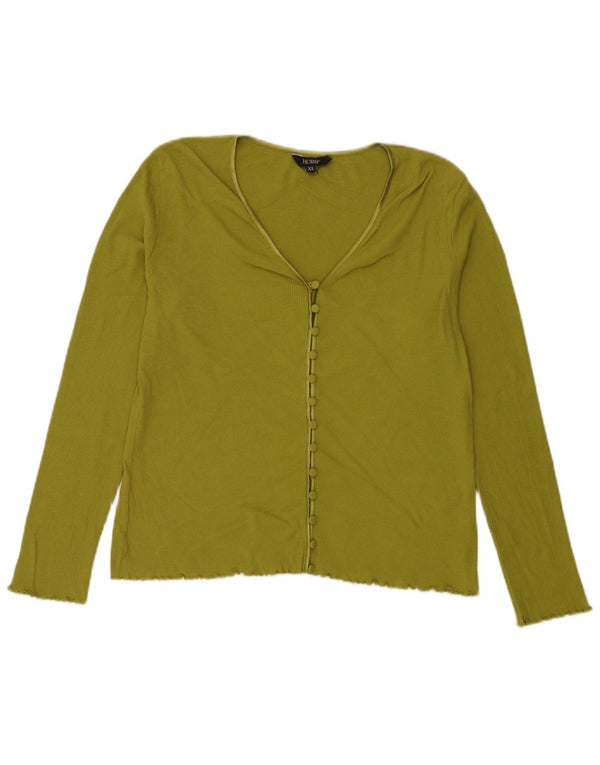 Maglione cardigan da donna Hobbs UK 18 XL cotone verde