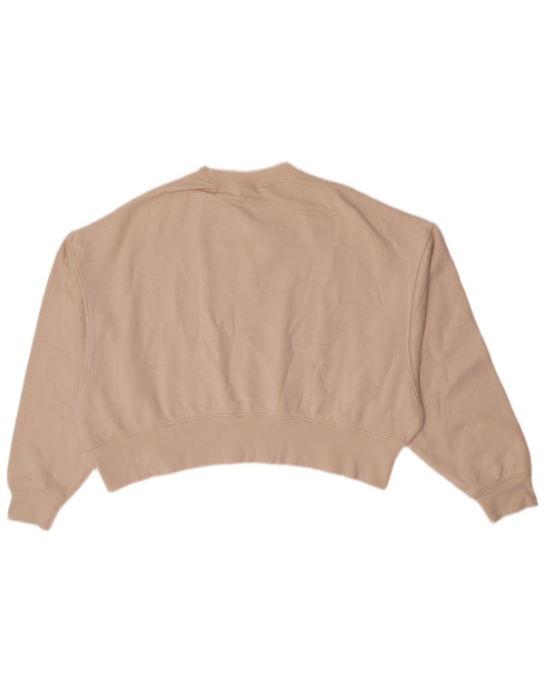 Felpa oversize da donna Nike Jumper UK 6 XS Beige Cotton