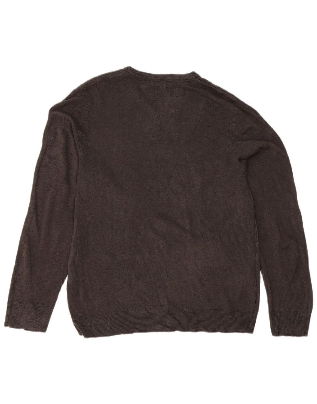 Maglione da uomo con scollo a V Marks & Spencer grande acrilico grigio