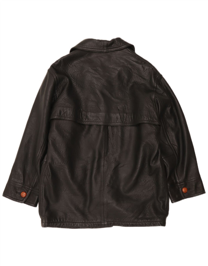 Giacca in pelle oversize da donna Henry Cottons IT 42 Pelle nera media