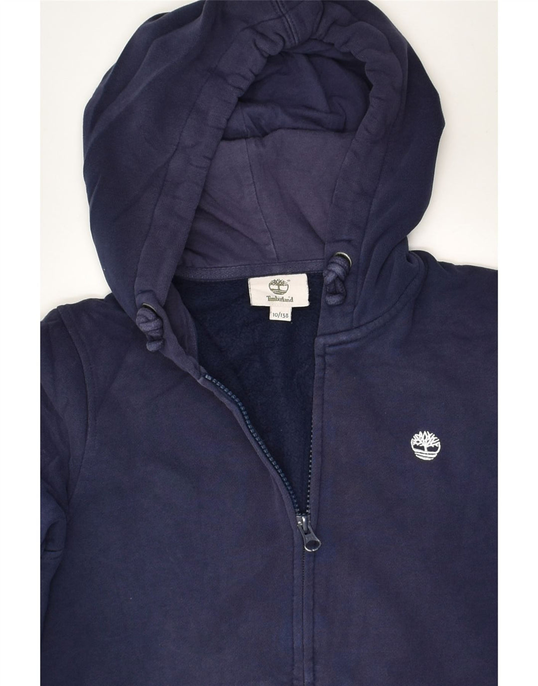 TIMBERLAND Boys Zip Hoodie Sweater 9-10 Years Navy Blue | Vintage Timberland | Thrift | Second-Hand Timberland | Used Clothing | Messina Hembry 