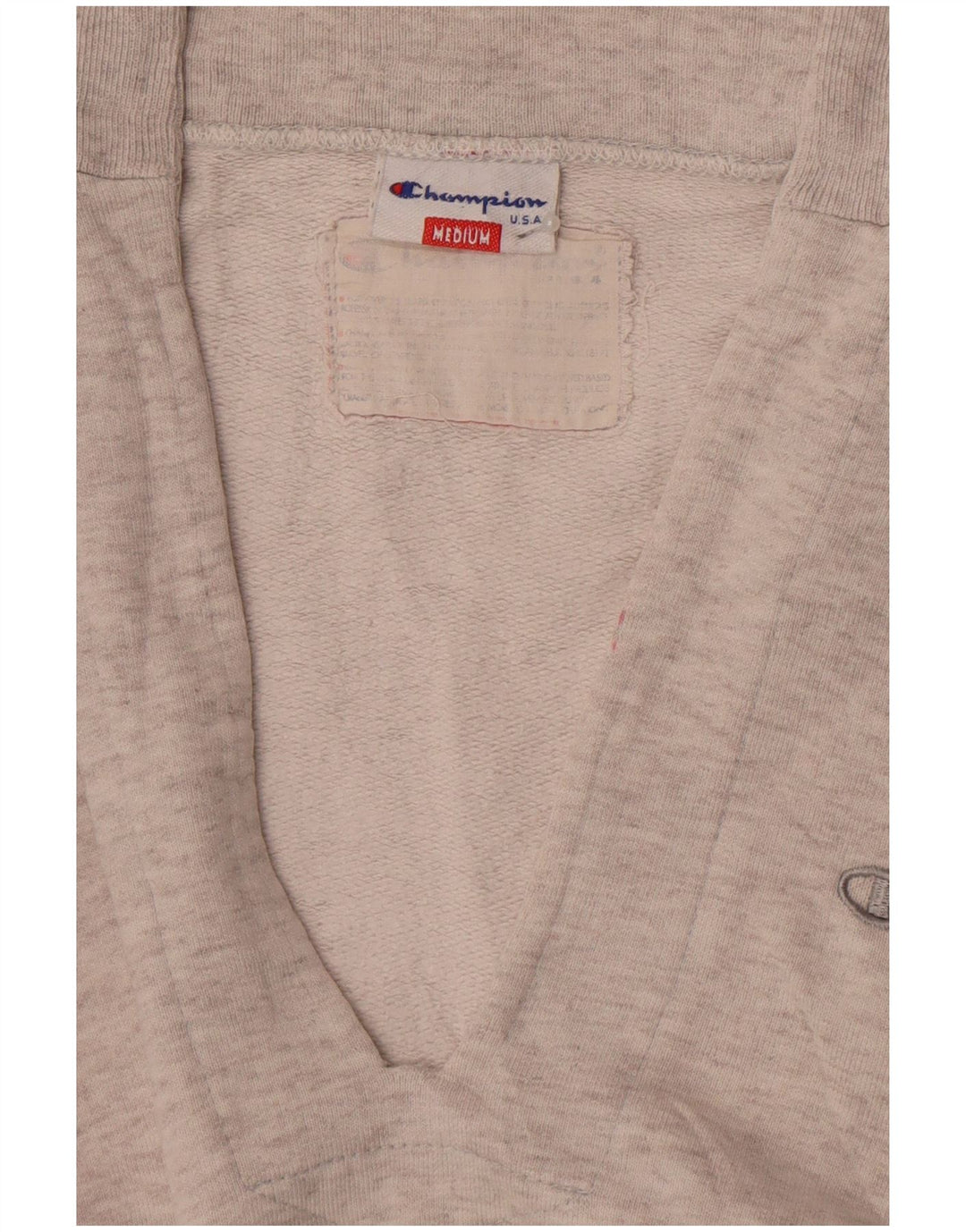 Felpa Champion da donna vestibilità ampia, maglione UK 14 grigio medio screziato