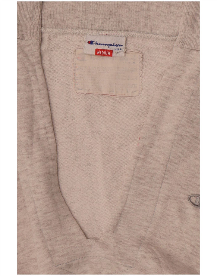 Felpa Champion da donna vestibilità ampia, maglione UK 14 grigio medio screziato