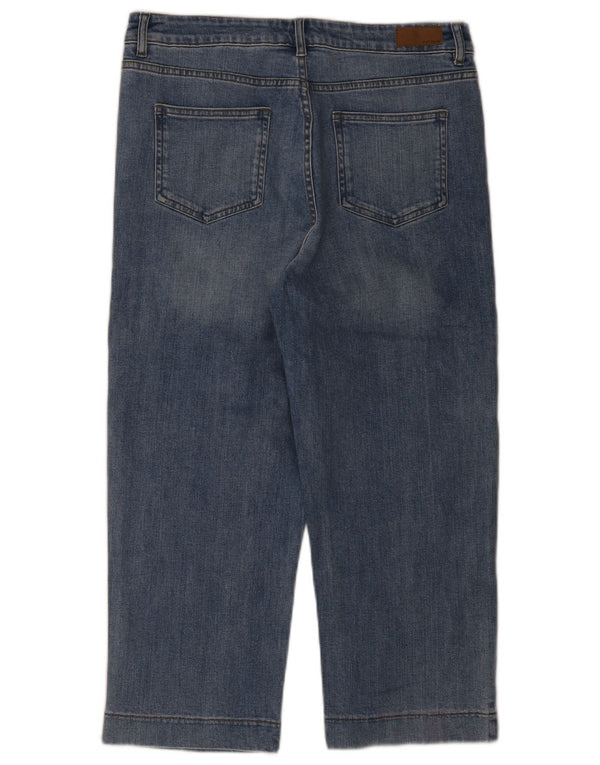 Jeans corti da donna Fat Face UK 12 medio W32 L23 cotone blu