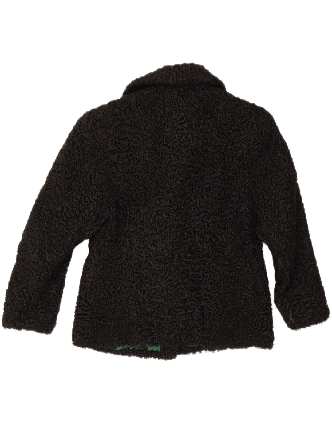 BUCHARA Womens Fur Overcoat UK 10 Small Black Karakul Vintage Buchara and Second-Hand Buchara from Messina Hembry 