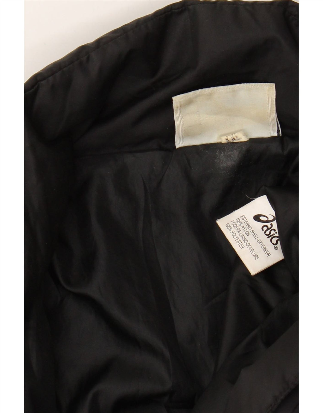 ASICS Mens Padded Jacket UK 44 2XL Black Nylon Vintage Asics and Second-Hand Asics from Messina Hembry 
