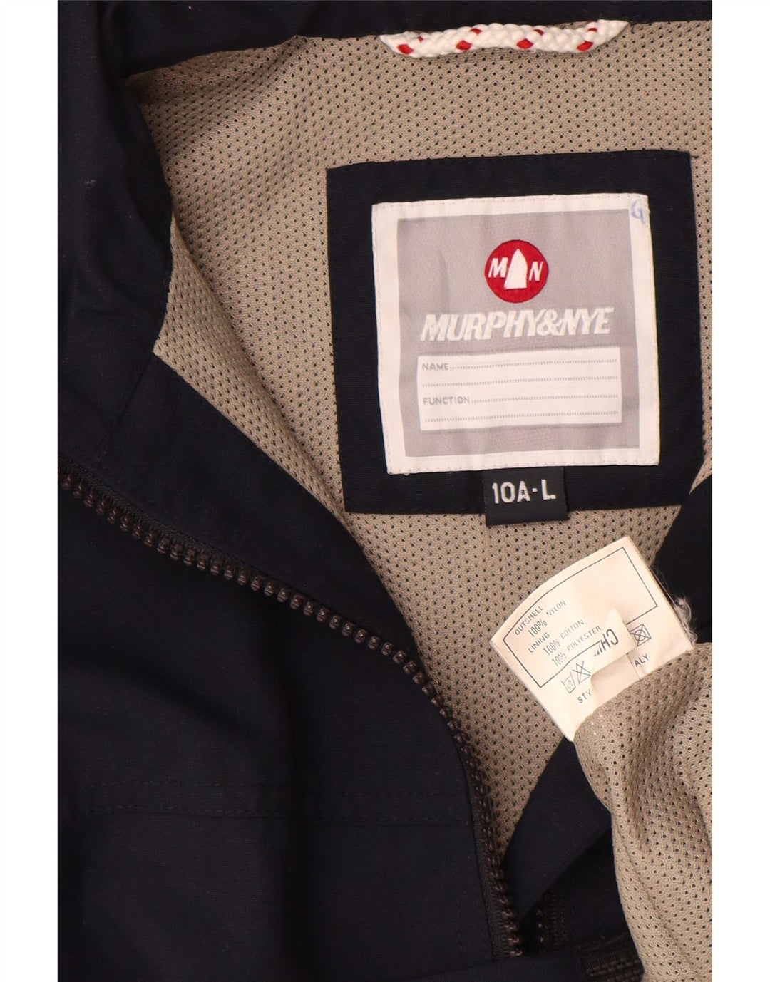 Giubbotto bomber da ragazzo MURPHY & NYE 9-10 anni grande in nylon blu navy
