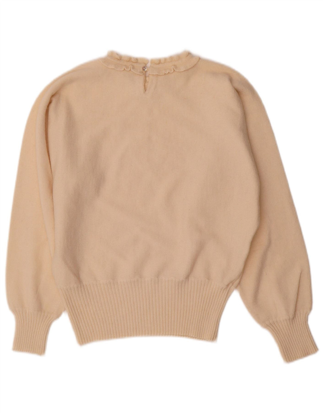 Maglione da donna con scollo a barca Dama IT 46 Large Angora bianco sporco