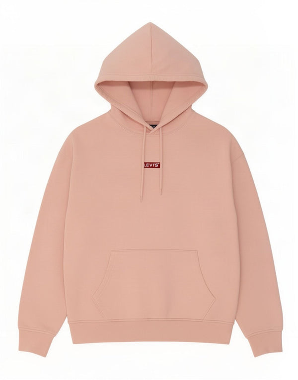 Maglione con cappuccio rilassato da uomo Levi's piccolo in cotone rosa