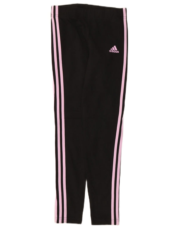 Leggings Adidas Bambina 13-14 Anni Cotone Nero