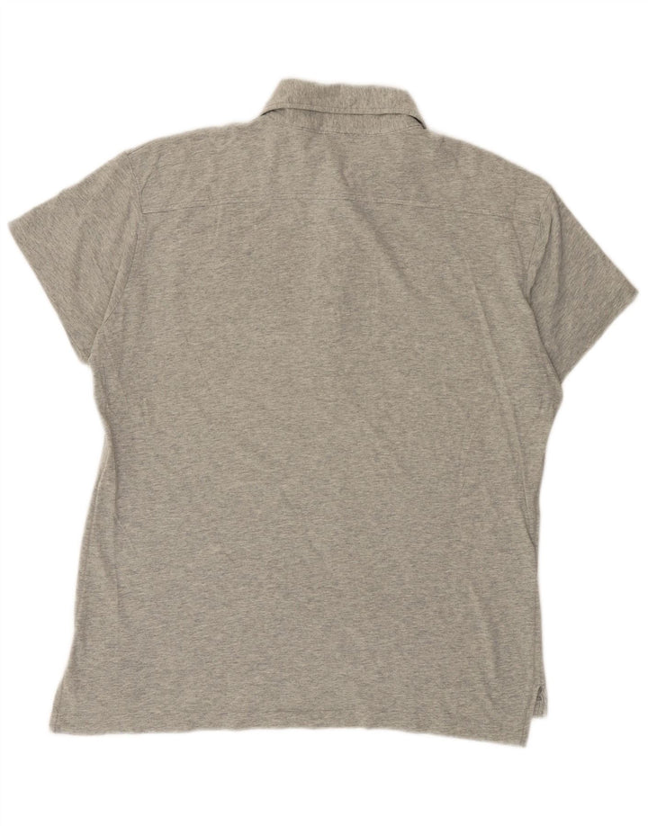 Polo da uomo Diesel XL in cotone grigio