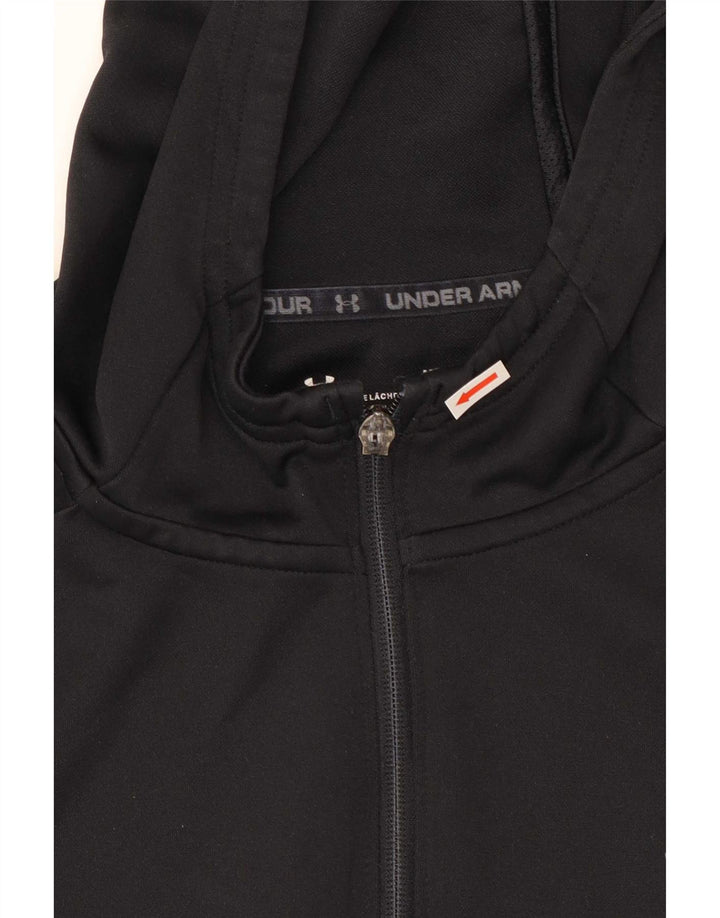 Maglione con cappuccio e zip da uomo Under Armour nero medio